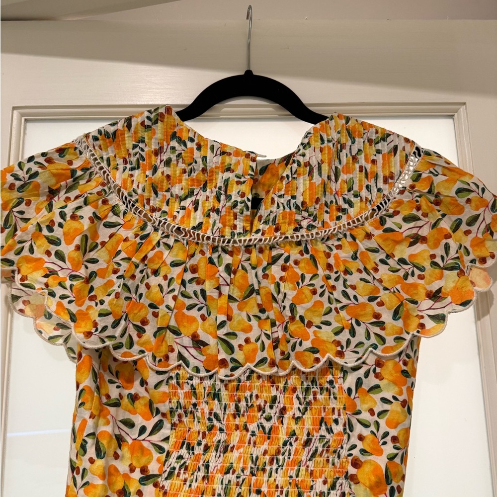 FARM Rio Citrus Blossom Ruffle Blouse